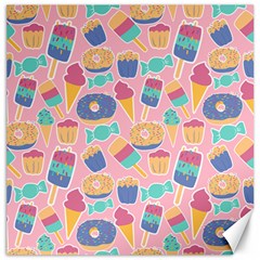 Ice Cream Donut Sweets Candie Canvas 12  X 12 