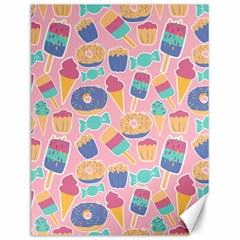 Ice Cream Donut Sweets Candie Canvas 12  X 16 