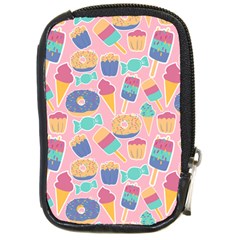 Ice Cream Donut Sweets Candie Compact Camera Leather Case