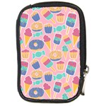 Ice Cream Donut Sweets Candie Compact Camera Leather Case Front