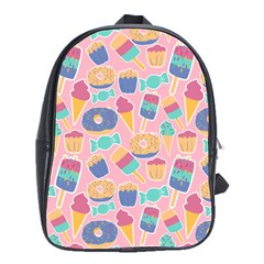 Ice Cream Donut Sweets Candie School Bag (large)