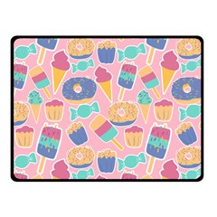 Ice Cream Donut Sweets Candie Fleece Blanket (small)