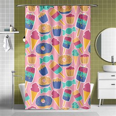 Ice Cream Donut Sweets Candie Shower Curtain 48  X 72  (small) 