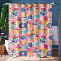 Ice Cream Donut Sweets Candie Shower Curtain 60  X 72  (medium) 