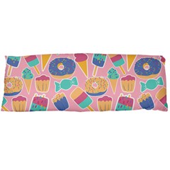 Ice Cream Donut Sweets Candie One Side Body Pillow Cases by Apenda