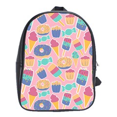 Ice Cream Donut Sweets Candie School Bag (xl)