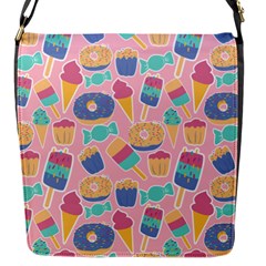 Ice Cream Donut Sweets Candie Flap Closure Messenger Bag (s)