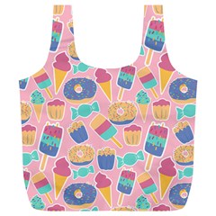 Ice Cream Donut Sweets Candie Full Print Recycle Bag (xl)