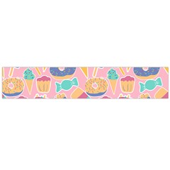 Ice Cream Donut Sweets Candie Large Premium Plush Fleece Scarf 