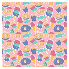 Ice Cream Donut Sweets Candie Lightweight Scarf  by Apenda