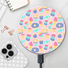 Ice Cream Donut Sweets Candie Wireless Fast Charger(white)