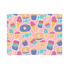 Ice Cream Donut Sweets Candie Premium Plush Fleece Blanket (mini)