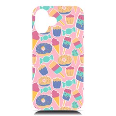 Ice Cream Donut Sweets Candie Iphone 16 Plus Black Uv Print Pc Hardshell Case