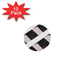 A Minimalist Pattern With Simple Lines And Shapes, Creating A Clean And Modern Aesthetic 07 1  Mini Buttons (10 Pack) 