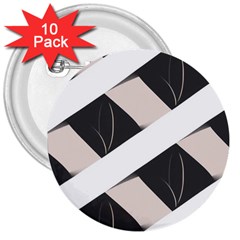 A Minimalist Pattern With Simple Lines And Shapes, Creating A Clean And Modern Aesthetic 07 3  Buttons (10 Pack) 