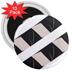 A Minimalist Pattern With Simple Lines And Shapes, Creating A Clean And Modern Aesthetic 07 3  Magnets (10 Pack) 