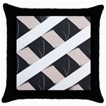 A Minimalist Pattern With Simple Lines And Shapes, Creating A Clean And Modern Aesthetic 07 Throw Pillow Case (Black) Front