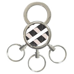 A Minimalist Pattern With Simple Lines And Shapes, Creating A Clean And Modern Aesthetic 07 3-ring Key Chain