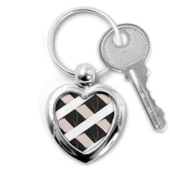 A Minimalist Pattern With Simple Lines And Shapes, Creating A Clean And Modern Aesthetic 07 Key Chain (heart)