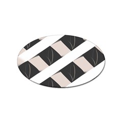 A Minimalist Pattern With Simple Lines And Shapes, Creating A Clean And Modern Aesthetic 07 Sticker (oval)