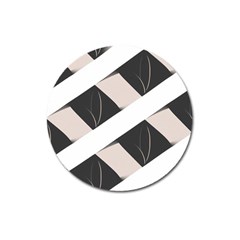 A Minimalist Pattern With Simple Lines And Shapes, Creating A Clean And Modern Aesthetic 07 Magnet 3  (round)