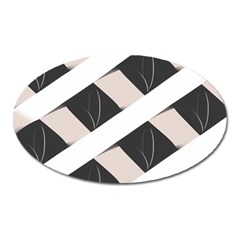 A Minimalist Pattern With Simple Lines And Shapes, Creating A Clean And Modern Aesthetic 07 Oval Magnet