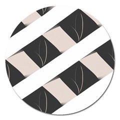 A Minimalist Pattern With Simple Lines And Shapes, Creating A Clean And Modern Aesthetic 07 Magnet 5  (round)