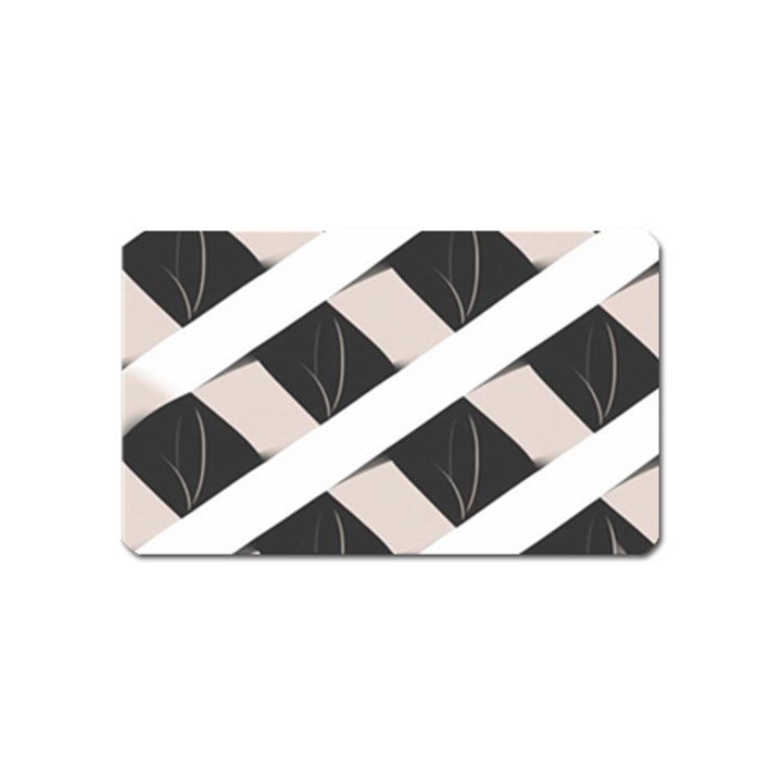 A Minimalist Pattern With Simple Lines And Shapes, Creating A Clean And Modern Aesthetic 07 Magnet (Name Card)