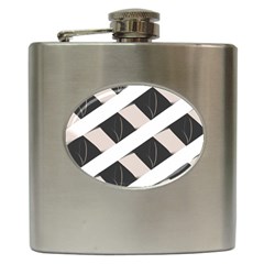 A Minimalist Pattern With Simple Lines And Shapes, Creating A Clean And Modern Aesthetic 07 Hip Flask (6 Oz)