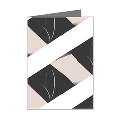 A Minimalist Pattern With Simple Lines And Shapes, Creating A Clean And Modern Aesthetic 07 Mini Greeting Card