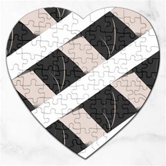 A Minimalist Pattern With Simple Lines And Shapes, Creating A Clean And Modern Aesthetic 07 Jigsaw Puzzle (heart)