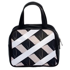 A Minimalist Pattern With Simple Lines And Shapes, Creating A Clean And Modern Aesthetic 07 Classic Handbag (two Sides)