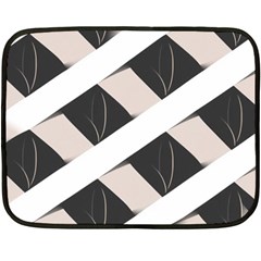 A Minimalist Pattern With Simple Lines And Shapes, Creating A Clean And Modern Aesthetic 07 Two Sides Fleece Blanket (mini)