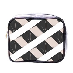 A Minimalist Pattern With Simple Lines And Shapes, Creating A Clean And Modern Aesthetic 07 Mini Toiletries Bag (one Side)