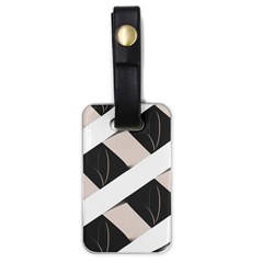 A Minimalist Pattern With Simple Lines And Shapes, Creating A Clean And Modern Aesthetic 07 Luggage Tag (one Side)