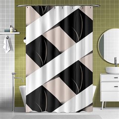 A Minimalist Pattern With Simple Lines And Shapes, Creating A Clean And Modern Aesthetic 07 Shower Curtain 48  X 72  (small) 