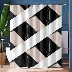 A Minimalist Pattern With Simple Lines And Shapes, Creating A Clean And Modern Aesthetic 07 Shower Curtain 60  X 72  (medium) 