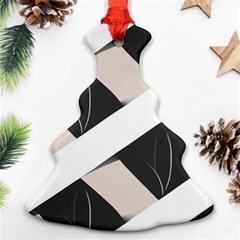 A Minimalist Pattern With Simple Lines And Shapes, Creating A Clean And Modern Aesthetic 07 Ornament (christmas Tree) 