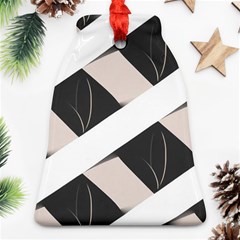 A Minimalist Pattern With Simple Lines And Shapes, Creating A Clean And Modern Aesthetic 07 Bell Ornament (two Sides)