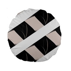 A Minimalist Pattern With Simple Lines And Shapes, Creating A Clean And Modern Aesthetic 07 Standard 15  Premium Round Cushions