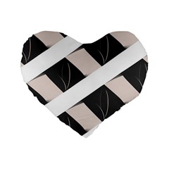 A Minimalist Pattern With Simple Lines And Shapes, Creating A Clean And Modern Aesthetic 07 Standard 16  Premium Heart Shape Cushions