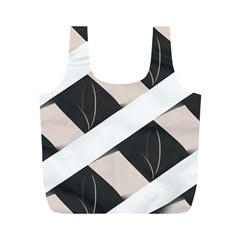 A Minimalist Pattern With Simple Lines And Shapes, Creating A Clean And Modern Aesthetic 07 Full Print Recycle Bag (m)