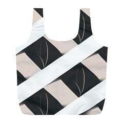 A Minimalist Pattern With Simple Lines And Shapes, Creating A Clean And Modern Aesthetic 07 Full Print Recycle Bag (l)