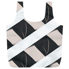 A Minimalist Pattern With Simple Lines And Shapes, Creating A Clean And Modern Aesthetic 07 Full Print Recycle Bag (xl)