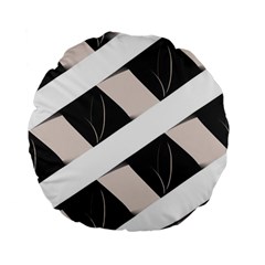 A Minimalist Pattern With Simple Lines And Shapes, Creating A Clean And Modern Aesthetic 07 Standard 15  Premium Flano Round Cushions