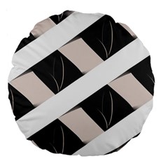 A Minimalist Pattern With Simple Lines And Shapes, Creating A Clean And Modern Aesthetic 07 Large 18  Premium Flano Round Cushions