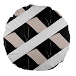 A Minimalist Pattern With Simple Lines And Shapes, Creating A Clean And Modern Aesthetic 07 Large 18  Premium Flano Round Cushions Front