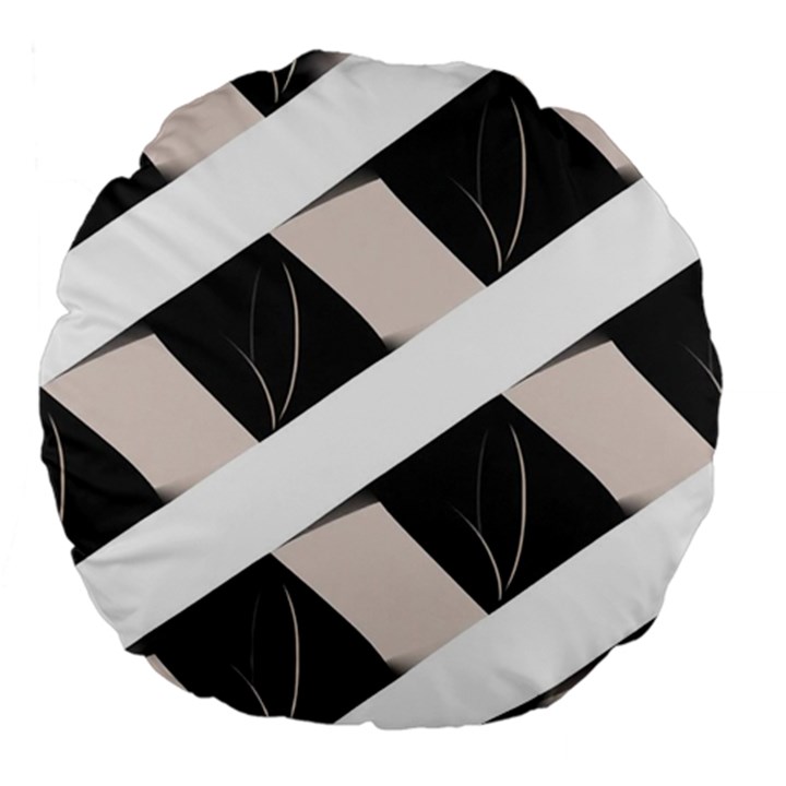 A Minimalist Pattern With Simple Lines And Shapes, Creating A Clean And Modern Aesthetic 07 Large 18  Premium Flano Round Cushions