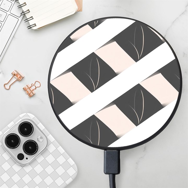 A Minimalist Pattern With Simple Lines And Shapes, Creating A Clean And Modern Aesthetic 07 Wireless Fast Charger(Black)