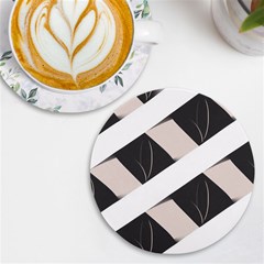 A Minimalist Pattern With Simple Lines And Shapes, Creating A Clean And Modern Aesthetic 07 Uv Print Round Tile Coaster